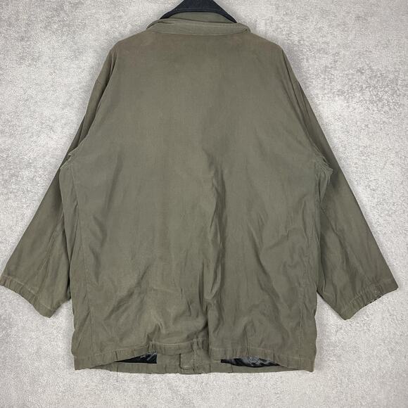 Baracuta Jacket Mens XL Green Quilted Lined Full Zip Coat Removable Liner Parka - Picture 5 of 16